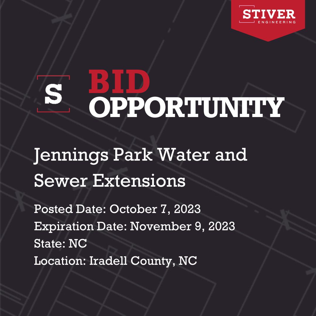 Jennings Park Water and Sewer Extensions Stiver Engineering