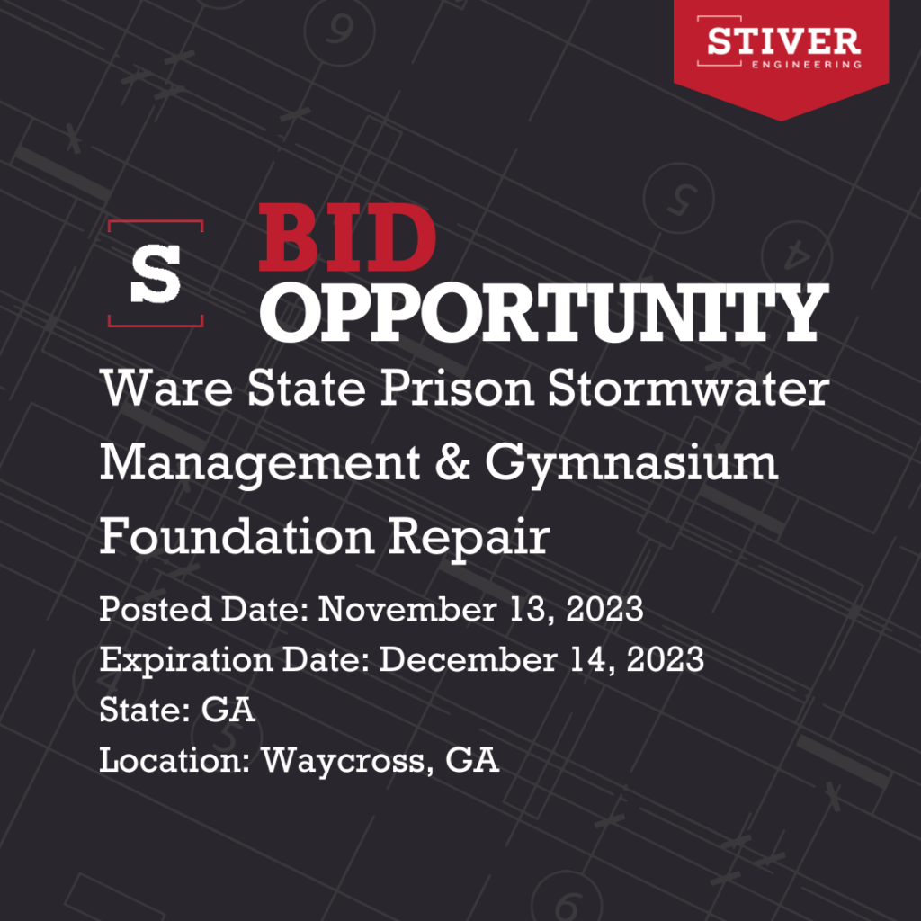 Ware State Prison Stormwater Management & Gymnasium Foundation Repair