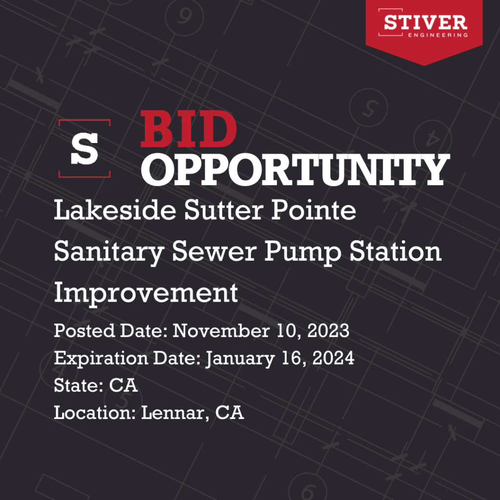 Lakeside Sutter Pointe Sanitary Sewer Pump Station Improvement