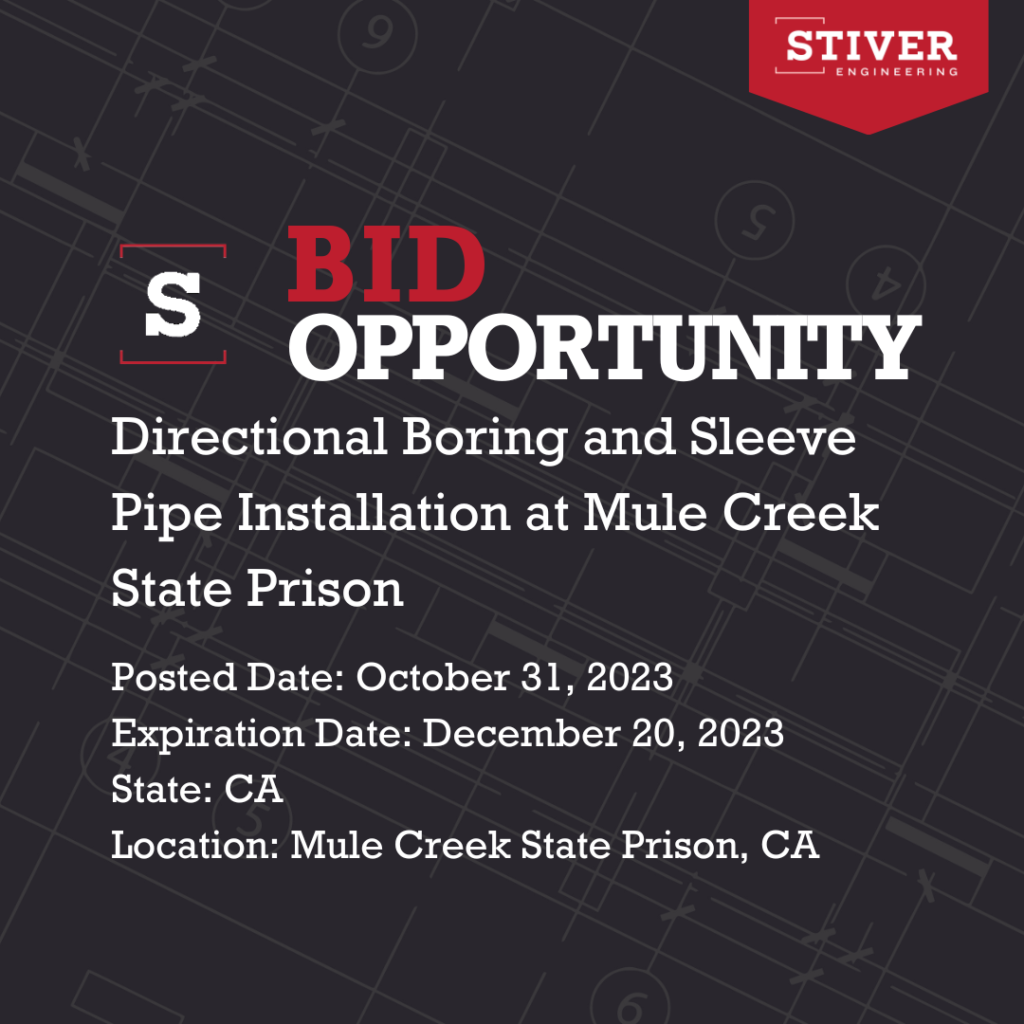 Directional Boring And Sleeve Pipe Installation At Mule Creek State Prison
