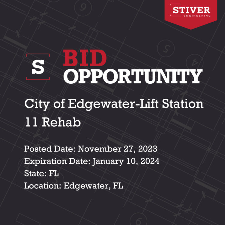OPPORTUNITY-30 City Of Edgewater-lift Station 11 Rehab