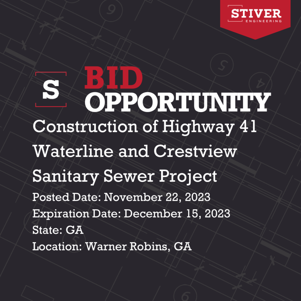 Construction Of Highway 41 Waterline And Crestview Sanitary Sewer Project