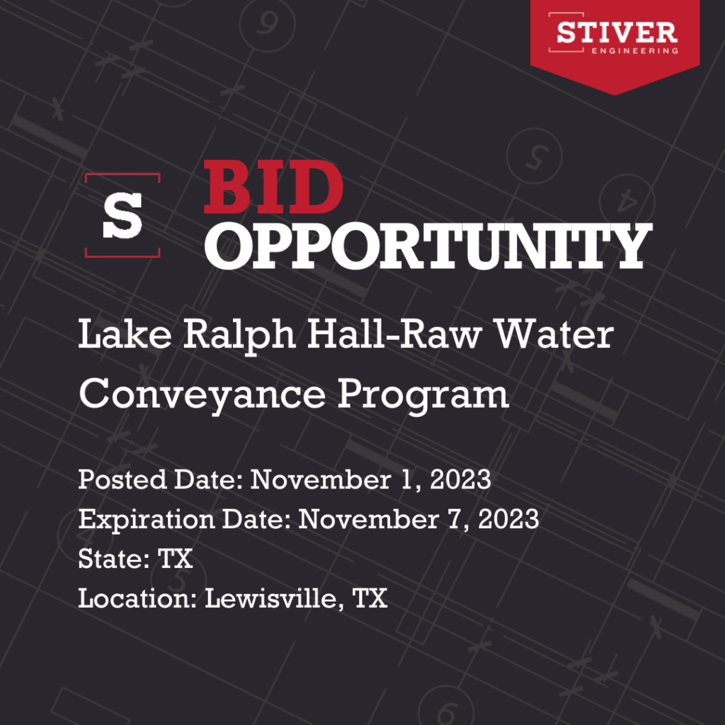 Lake Ralph Hall-raw Water Conveyance Program