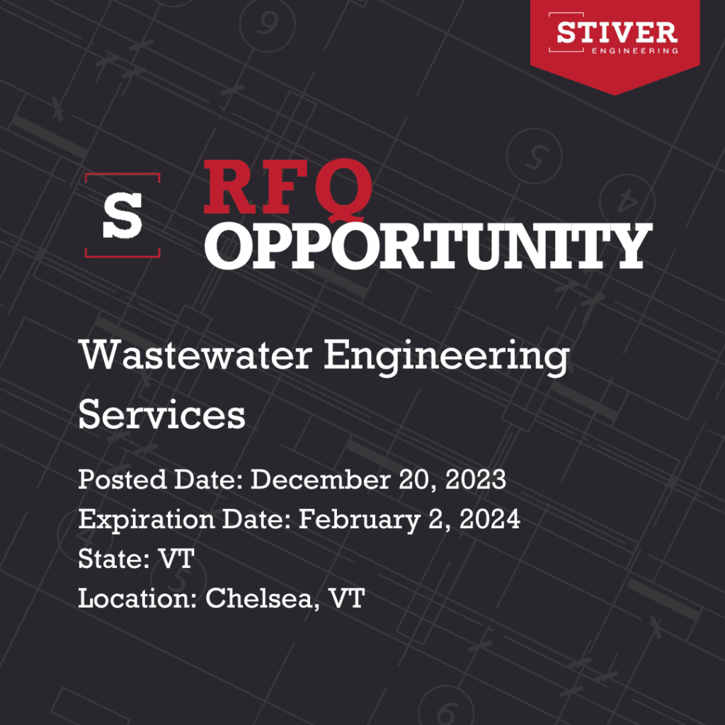 Rfq-wastewater Engineering Services