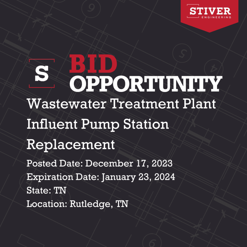 Wastewater Treatment Plant Influent Pump Station Replacement