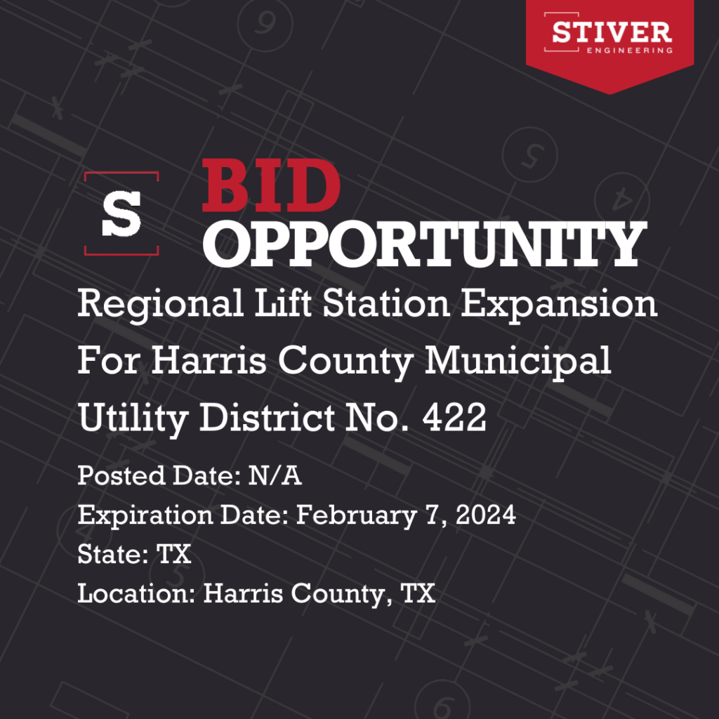 Regional Lift Station Expansion For Harris County Mud No. 422