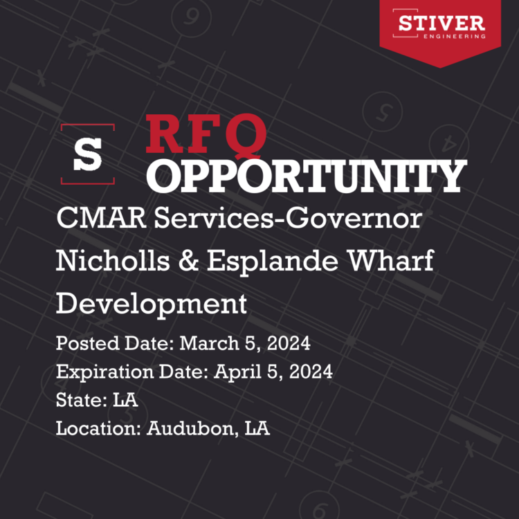 Rfq-cmar Services-governor Nicholls & Esplande Wharf Development