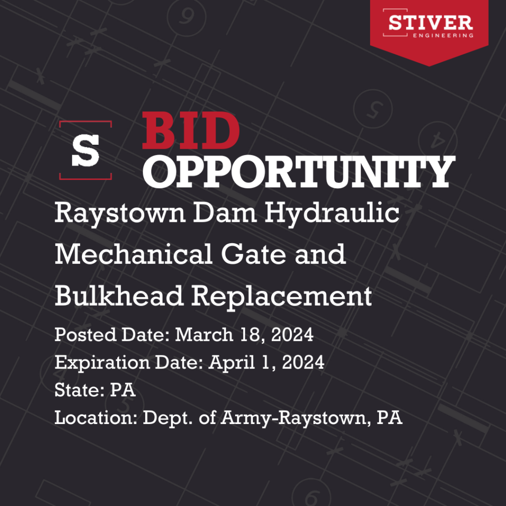 Raystown Dam Hydraulic Mechanical Gate And Bulkhead Replacement