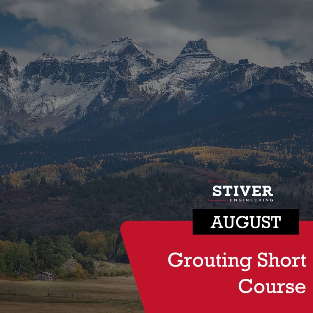 Stiver Engineering Attending Grouting Short Course