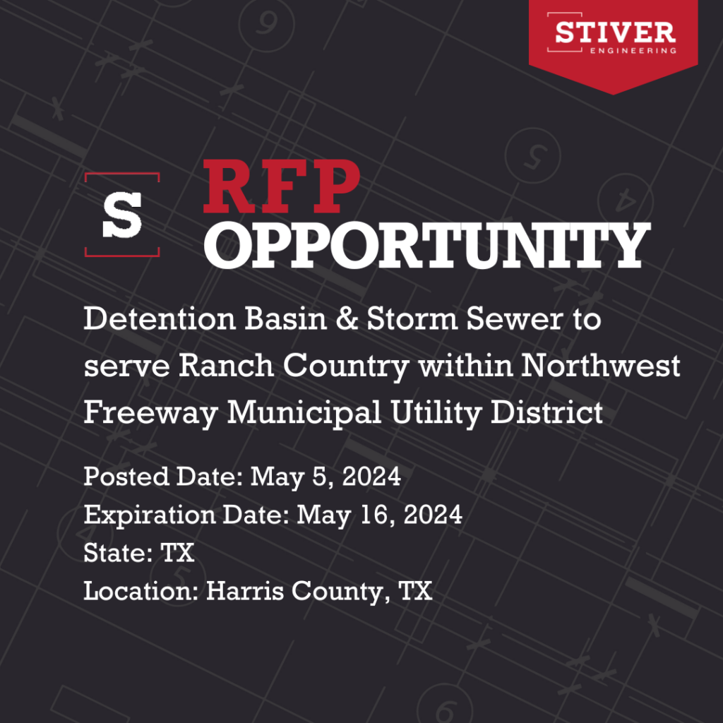 Detention Basin And Storm Sewer To Serve Ranch Country Within Northwest Freeway Municipal Utility District