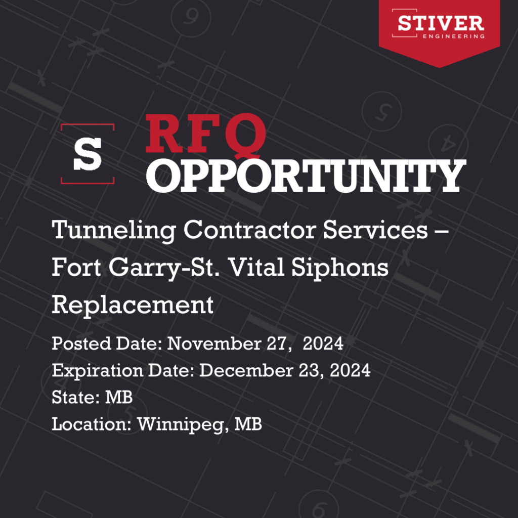 Qualifying Tunneling Contractors Services - Fort Garry-st. Vital Siphons Construction & Replacement