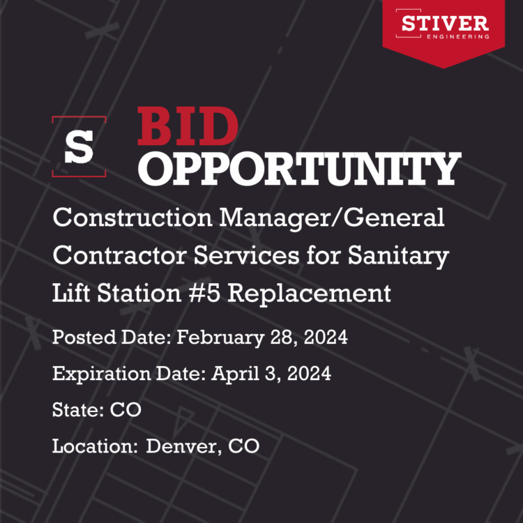 Construction manager/general Contractor Services For Sanitary Lift Station #5 Replacement